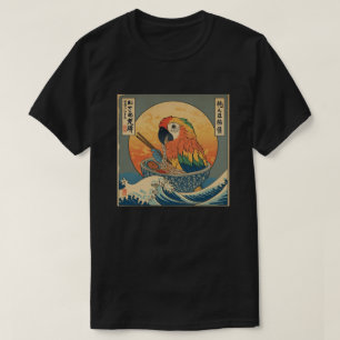 Ramen Japansk Rolig Kawaii baby papegoja Anime T Shirt