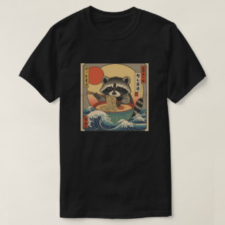 Ramen Japansk Rolig Kawaii baby räv Anime T Shirt