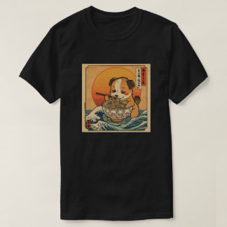 Ramen Japansk Rolig Kawaii bebis hund Anime T Shirt
