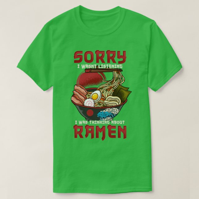 Ramen Japanska Noodles 3 T Shirt (Design framsida)