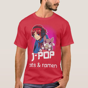 Ramen JPop Cat Lover Ramen Noodles japansk Pop M T Shirt