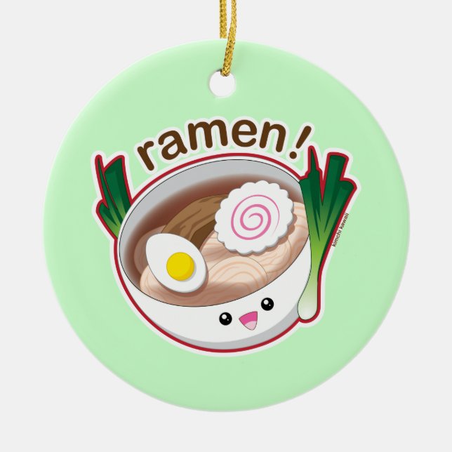 Ramen! Julgransprydnad Keramik (Framsidan)