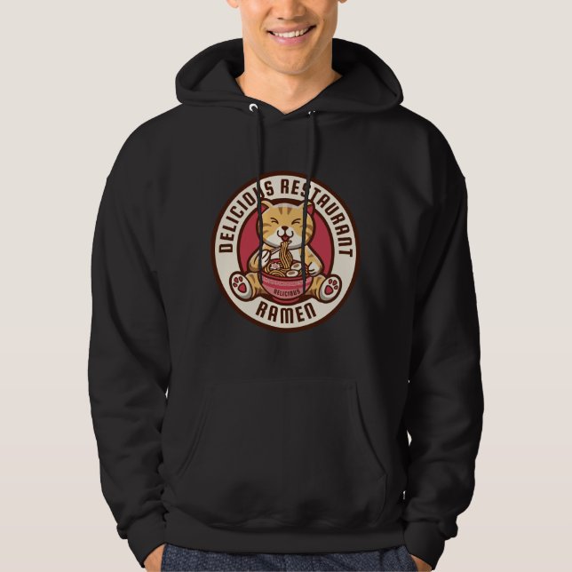 Ramen Katt Hoodie (Framsida)