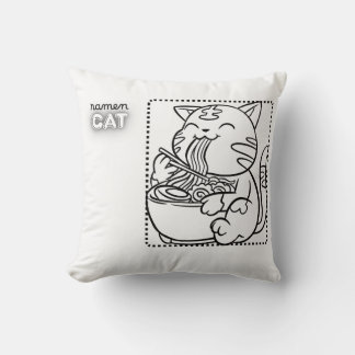 Ramen Katt Kuddinkudde Kudde