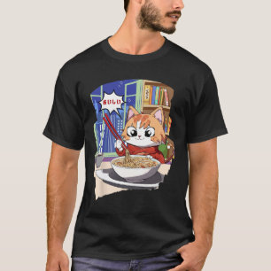 Ramen Kawaii Cat Anime T Shirt