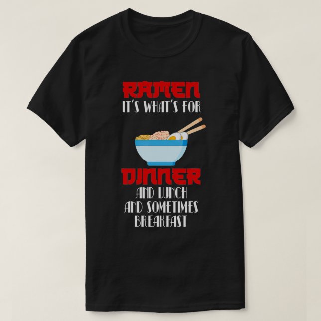 Ramen Kiddies Ramen Joy Ramen Spicy Ramen Dry Nood T Shirt (Design framsida)