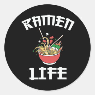 Ramen Klubb Team Ramen Life-design Runt Klistermärke