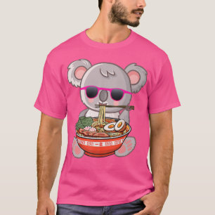 Ramen Koala Anime Otaku japansk Noodles Gift Girl T Shirt