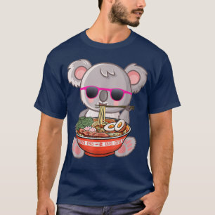 Ramen Koala Anime Otaku japansk Noodles Gift Girl T Shirt