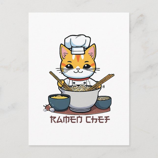 Ramen-kock Vykort (Framsida)