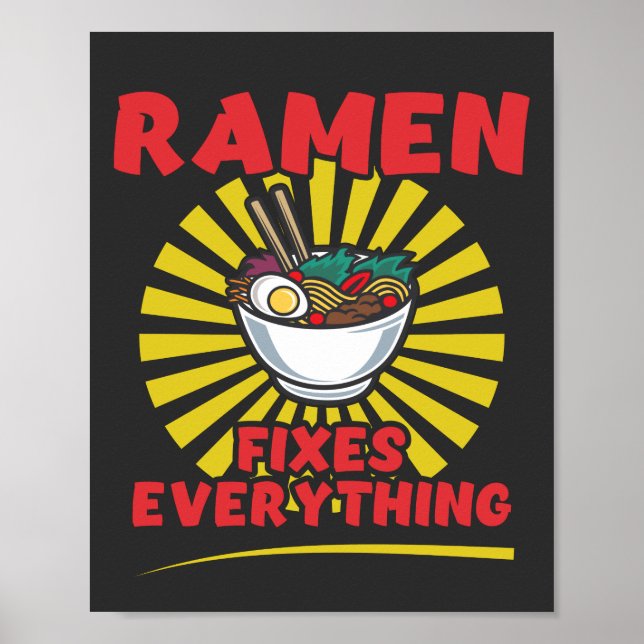 Ramen korrigerar allt - luddig offertdesign poster (Framsidan)