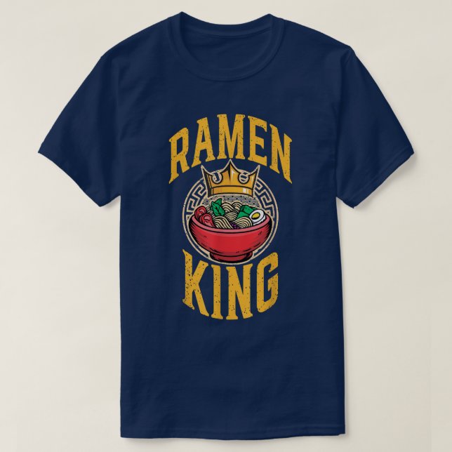 Ramen Kung, Cute Japane För manar, Noodle T Shirt (Design framsida)