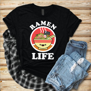 Ramen Life Funny Kawaii Japansk Noodle Soppa T Shirt