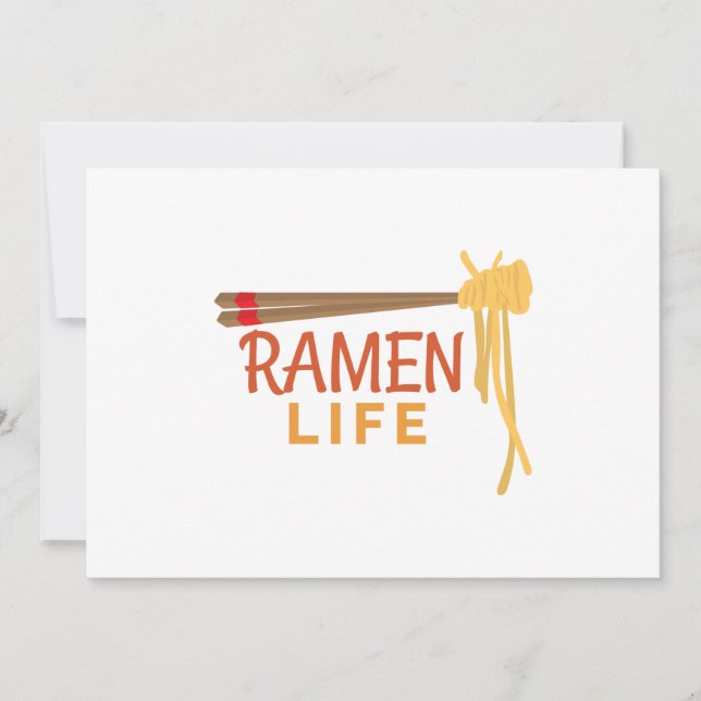 Ramen Life Japansk Food Funny Student Gift Idea Spara Datumet (Framsida)