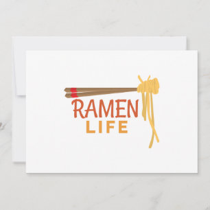 Ramen Life Japansk Food Funny Student Gift Idea Spara Datumet