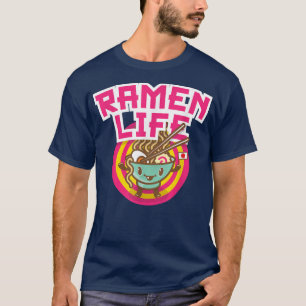Ramen Life Kawaii Anime Japansk T Shirt