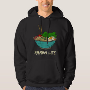 Ramen Life, Smaklig Anime Nudelskål Hoodie