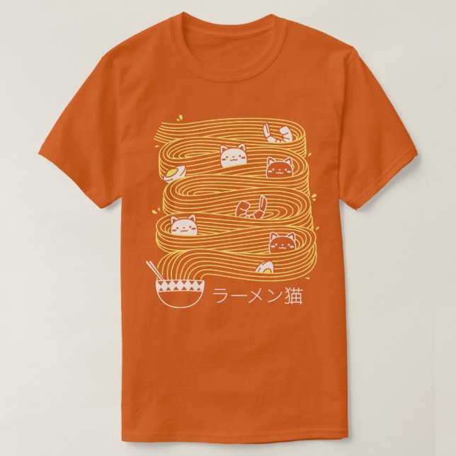 Ramen Linjer minimalistisk katattentat av Tobe Fon T Shirt (Design framsida)