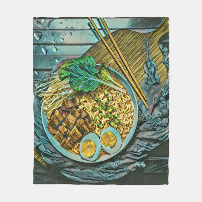 Ramen lover gift fleecefilt (Framsidan)