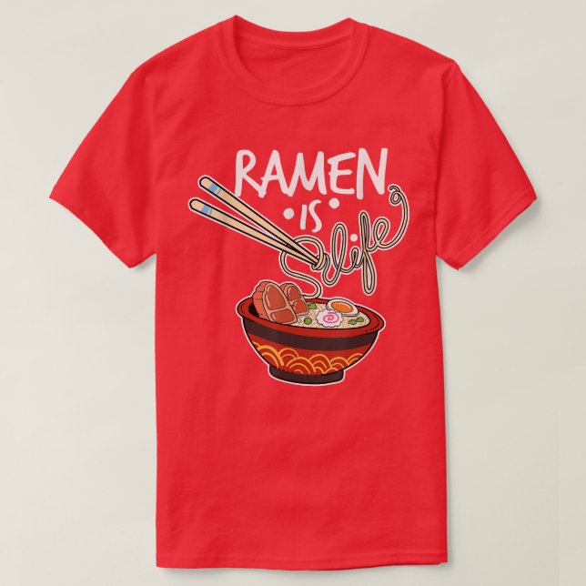 Ramen Manga Bubble Tea Gift T Shirt (Design framsida)