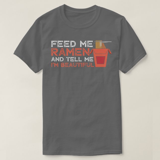 Ramen Matar Bevacker Funny Foodie Noodle T Shirt (Design framsida)