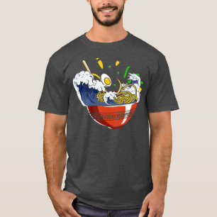 Ramen Merchandise Japansk Wave Ramen Noodle T Shirt