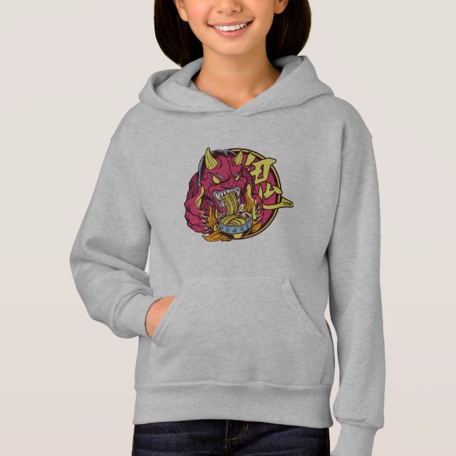 Ramen Noodle Älskare japansk demon T Shirt (Framsida)