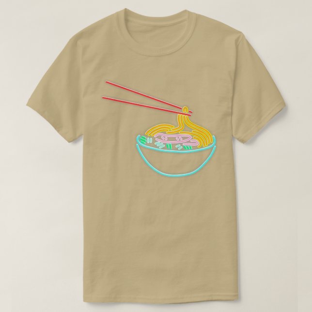 Ramen Noodle Bowl Chopstick Retro2023 T Shirt (Design framsida)