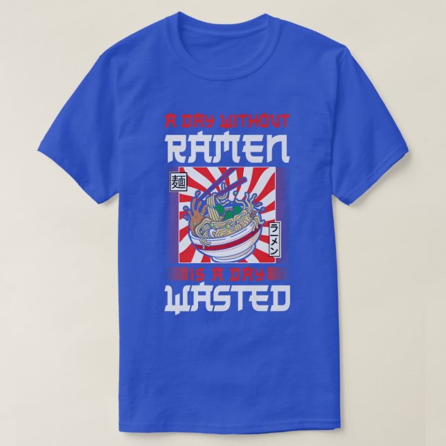 Ramen Noodle Bowl Kärlek japansk kawaii A-dagen T Shirt (Design framsida)