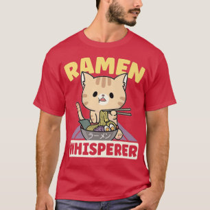 Ramen Noodle Bowl Kärlek japansk Kawaii Cat Ramen  T Shirt