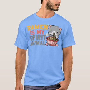 Ramen Noodle Bowl Kärlek japansk Kawaii Cat Ramen T Shirt