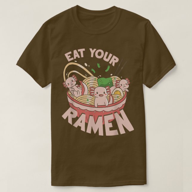Ramen Noodle Bowl Kärlek japansk Kawaii Eat Din Ra T Shirt (Design framsida)