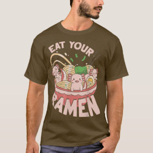 Ramen Noodle Bowl Kärlek japansk Kawaii Eat Din Ra T Shirt
