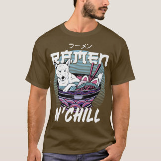 Ramen Noodle Bowl Kärlek japansk Kawaii Hund Ramen T Shirt
