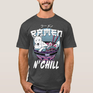 Ramen Noodle Bowl Kärlek japansk Kawaii Hund Ramen T Shirt