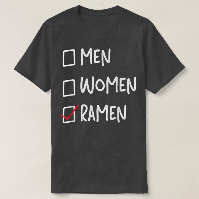 Ramen Noodle Bowl Kärlek japansk Kawaii Manar Kvin T Shirt (Design framsida)
