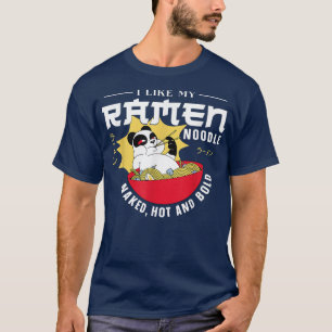Ramen Noodle Bowl Kärlek japansk Kawaii Panda I Li T Shirt