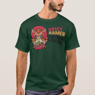 Ramen Noodle Bowl Kärlek japansk Kawaii Tiger Spic T Shirt