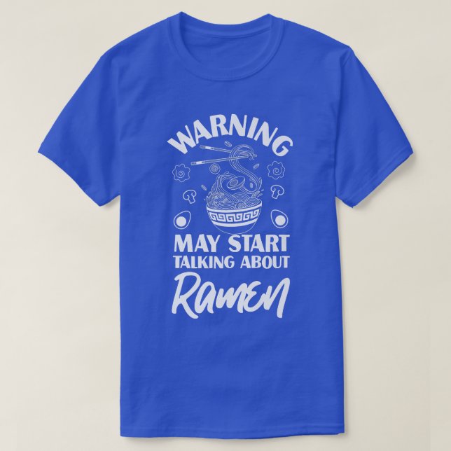 Ramen Noodle Bowl Kärlek japansk Kawaii Warning Ma T Shirt (Design framsida)