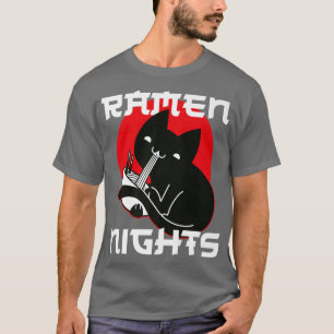 Ramen Noodle Bowl Kärlek japanska Kawaii Cat Ramen T Shirt