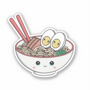 Ramen Noodle Bowl Klistermärken