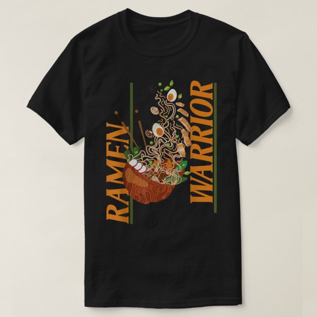 Ramen Noodle Bowl Love Japanese Kawaii Ramen Warri T Shirt (Design framsida)