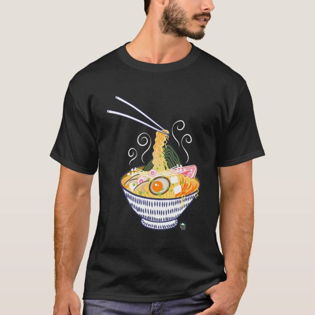 Ramen Noodle Bowl T Shirt (Framsida)