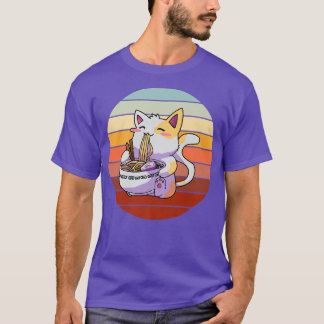 Ramen Noodle Cat Kattunge Kitten Kattdjur Manar Wo T Shirt