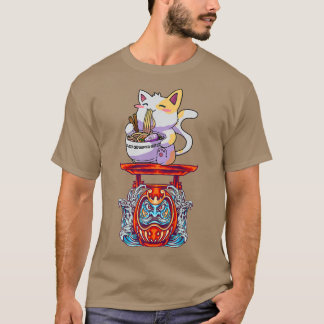 Ramen Noodle Cat Kattunge Kitten Kattdjur Manar Wo T Shirt