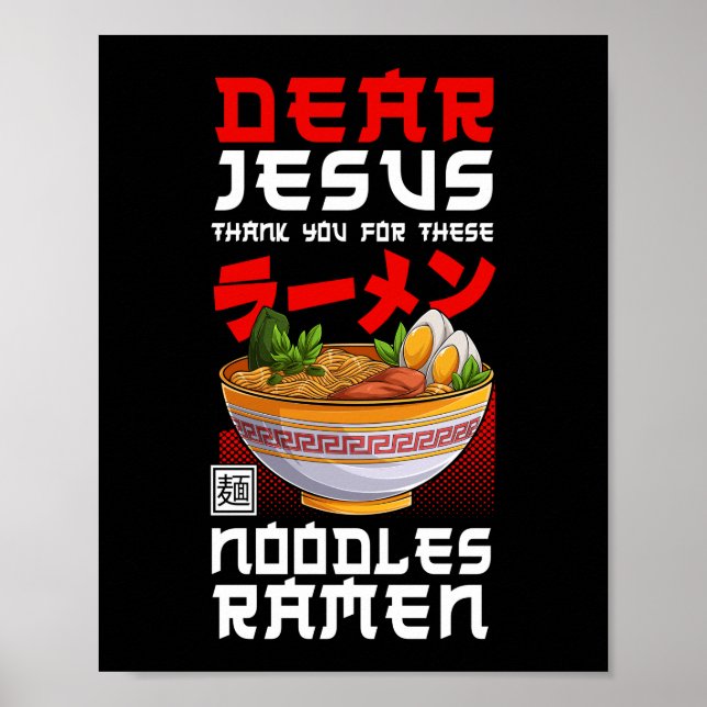 Ramen Noodle, Jesus Tack för de här Poster (Framsidan)
