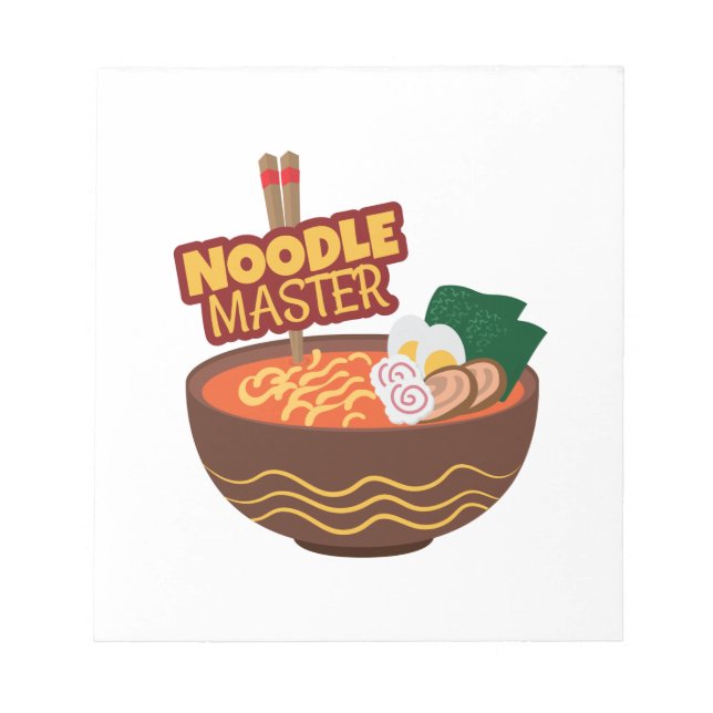 Ramen Noodle Master Funny Japansk Gift Idea Anteckningsblock (Framsida)