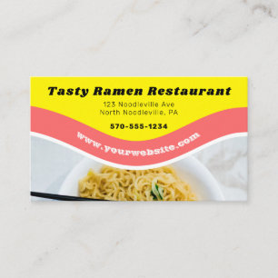 Ramen Noodle Restuarant Foodloragenasien Visitkort