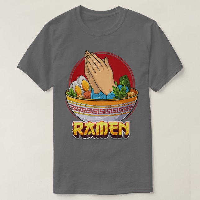 Ramen Noodle Soppa japansk dish Christian Believer T Shirt (Design framsida)
