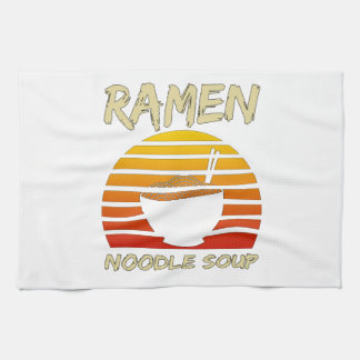 Ramen Noodle Soppa Kawaii japansk Noodles-Vintage Kökshandduk